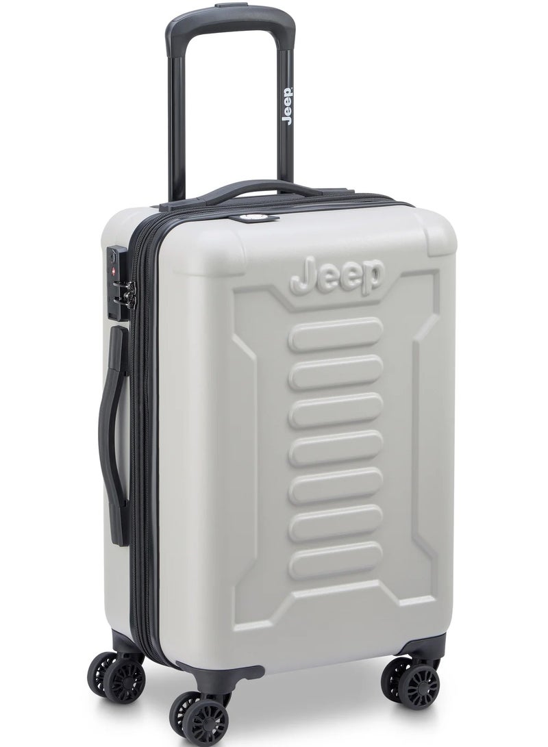 Jeep JH004C 55 Cm Hardcase 4-Double Wheeled Expandable Cabin Luggage Trolley - Grey Drizzle - Image 2